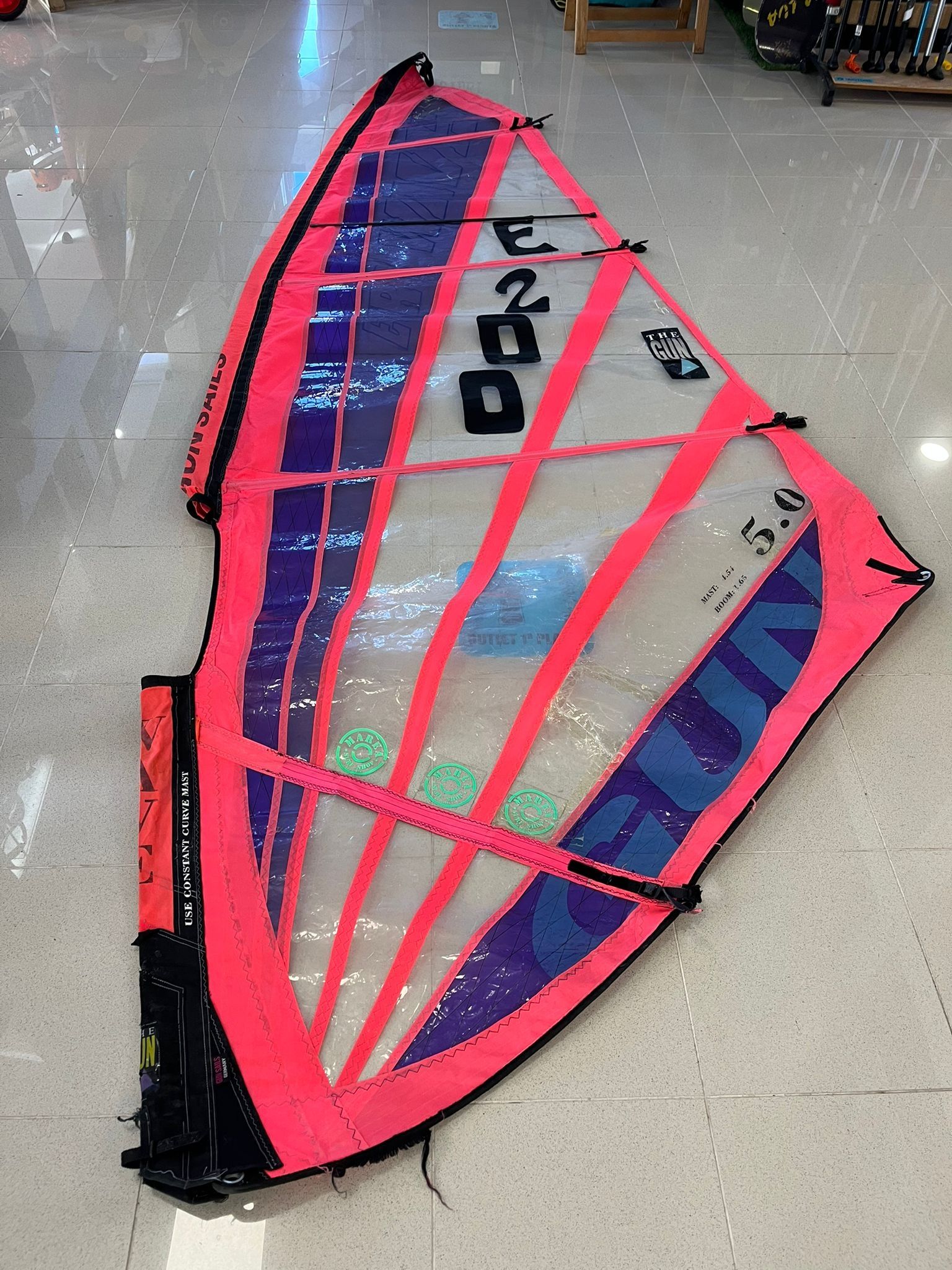 Vela de windsurf segunda mano gun wave 5.0